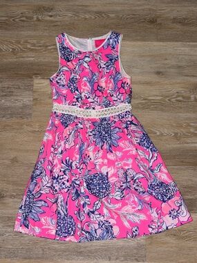 Lilly Pulitzer Alivia Dress in the Pink Tropics Sun Drenched